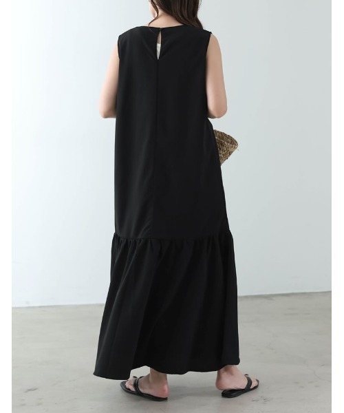 クレープノースリマーメイドフレアワンピース