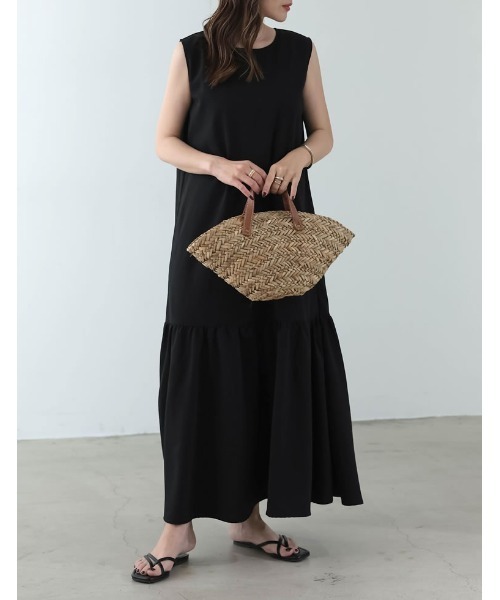 クレープノースリマーメイドフレアワンピース