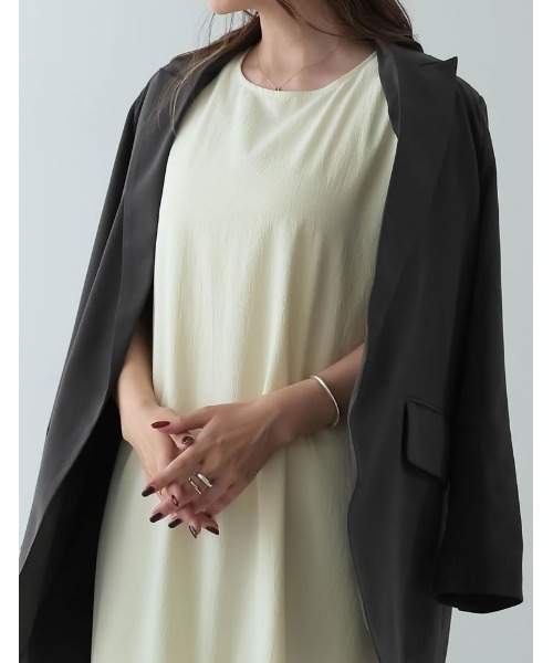 クレープノースリマーメイドフレアワンピース