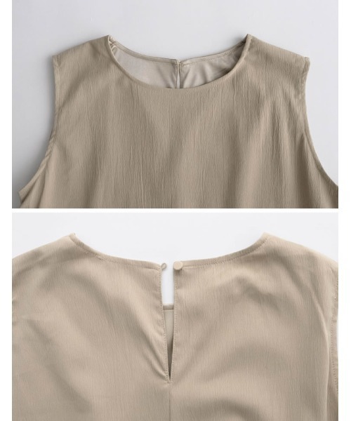 クレープノースリマーメイドフレアワンピース