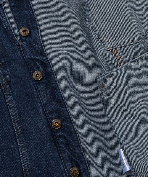 Y/Project（ワイプロジェクト）の「CLASSIC PEEP SHOW DENIM JACKET（デニムジャケット・メンズ・ネイビー系・M/XL/XS/L/S）」の2枚目の写真