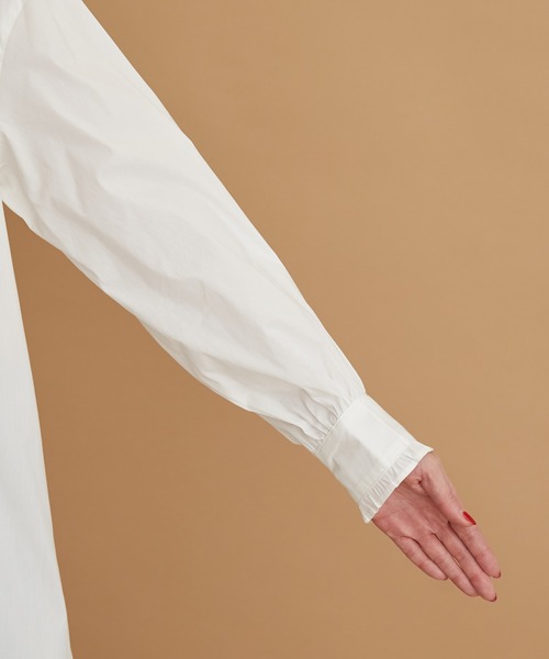 ROPE' PICNIC（ロペピクニック）の「フリルバンドカラーシャツ（シャツ/ブラウス・レディース・ホワイト/ブラック/サックスブルー/ラベンダー・38）」の11枚目の写真