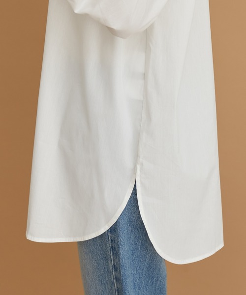 ROPE' PICNIC（ロペピクニック）の「フリルバンドカラーシャツ（シャツ/ブラウス・レディース・ホワイト/ブラック/サックスブルー/ラベンダー・38）」の17枚目の写真