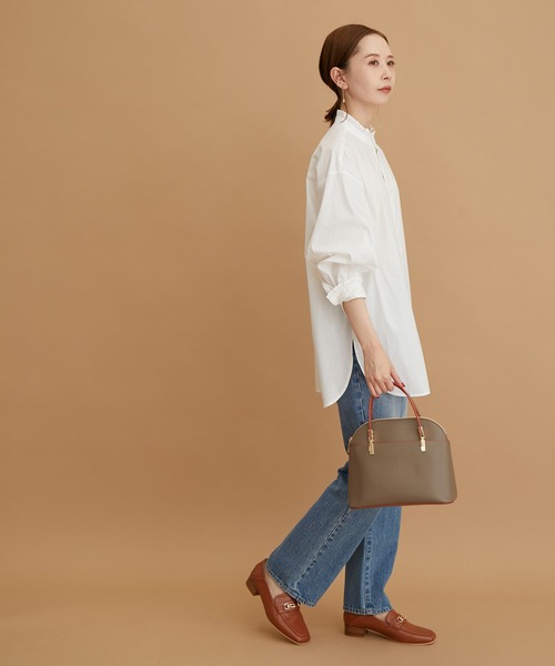 ROPE' PICNIC（ロペピクニック）の「フリルバンドカラーシャツ（シャツ/ブラウス・レディース・ホワイト/ブラック/サックスブルー/ラベンダー・38）」の18枚目の写真