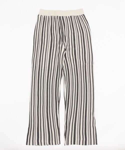 TRUNC（トランクエイティーエイト）の「Random Stripe Straight PT（その他パンツ・レディース・アイボリー/グリーン/ブラック/オレンジ・FREE）」の10枚目の写真