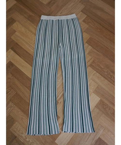 TRUNC（トランクエイティーエイト）の「Random Stripe Straight PT（その他パンツ・レディース・アイボリー/グリーン/ブラック/オレンジ・FREE）」の17枚目の写真