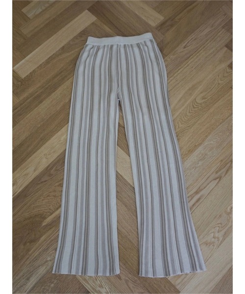TRUNC（トランクエイティーエイト）の「Random Stripe Straight PT（その他パンツ・レディース・アイボリー/グリーン/ブラック/オレンジ・FREE）」の13枚目の写真
