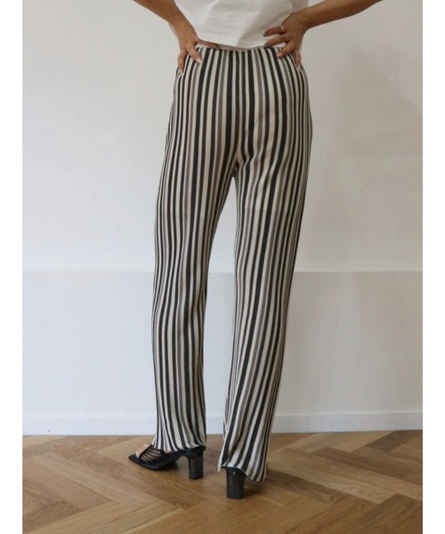 TRUNC（トランクエイティーエイト）の「Random Stripe Straight PT（その他パンツ・レディース・アイボリー/グリーン/ブラック/オレンジ・FREE）」の16枚目の写真