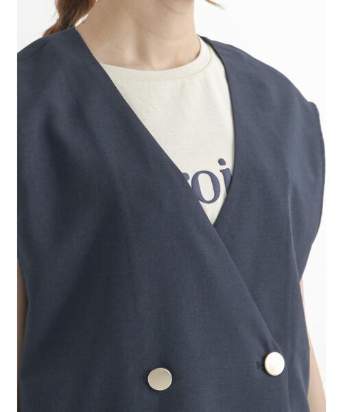 Te chichi TERRASSE（テチチテラス）の「メタルボタンジレ【セットアップ可】（ベスト・レディース・ネイビー/オリーブ/モカ・ﾌﾘ-）」の18枚目の写真