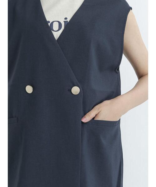 Te chichi TERRASSE（テチチテラス）の「メタルボタンジレ【セットアップ可】（ベスト・レディース・ネイビー/オリーブ/モカ・ﾌﾘ-）」の19枚目の写真