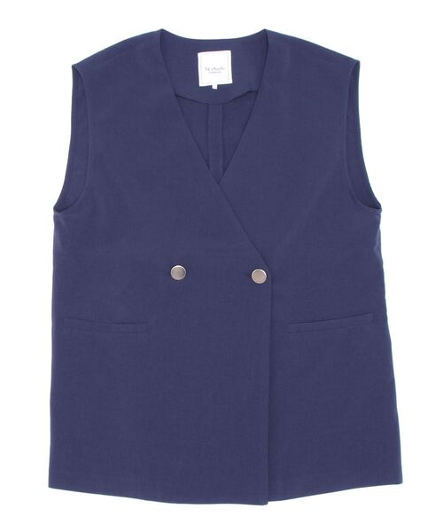 Te chichi TERRASSE（テチチテラス）の「メタルボタンジレ【セットアップ可】（ベスト・レディース・ネイビー/オリーブ/モカ・ﾌﾘ-）」の8枚目の写真