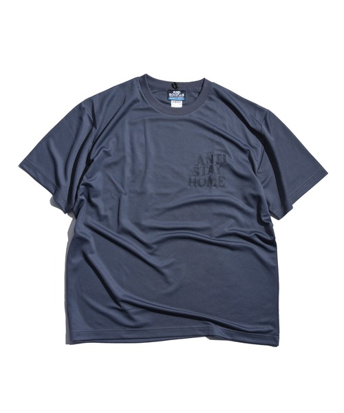 Satellite(サテライト)の「【SATELLITE(サテライト)】CRUISER TEE HOME / ワイドシルエット / 吸汗速乾/ ドライフィット(Tシャツ/カットソー・メンズ・チャコールグレー/ブラック/ブラウン系その他・M/L)」の4枚目の写真