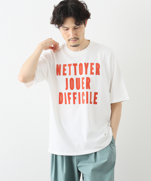 417 EDIFICE(フォーワンセブンエディフィス)の「フロッキー Tシャツ(Tシャツ/カットソー・メンズ・ホワイト/ブラック/レッド/グリーン/ホワイト系その他/ブラック系その他・MEDIUM/LARGE)」の6枚目の写真