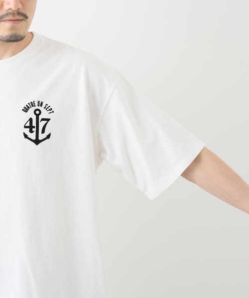 417 EDIFICE(フォーワンセブンエディフィス)の「フロッキー Tシャツ(Tシャツ/カットソー・メンズ・ホワイト/ブラック/レッド/グリーン/ホワイト系その他/ブラック系その他・MEDIUM/LARGE)」の13枚目の写真