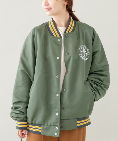 BUTWIN(バトウィン)の「BUTWIN/ナイロンスタジャン(ナイロンジャケット・メンズ・ベージュ/グリーン/ブラック・M/L)」の6枚目の写真