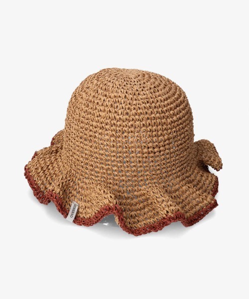 OVERRIDE（オーバーライド）の「OVERRIDE PAPER KOMA FRILL HAT（ハット・レディース・ベージュ/ブラウン・M/57.5cm）」の7枚目の写真