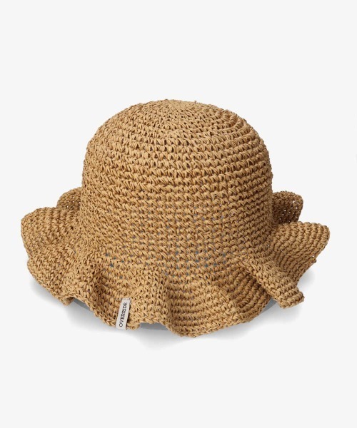 OVERRIDE（オーバーライド）の「OVERRIDE PAPER KOMA FRILL HAT（ハット・レディース・ベージュ/ブラウン・M/57.5cm）」の12枚目の写真