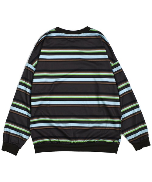 DOUBLE STEAL（ダブルスティール）の「Border L/S TEE 長袖 Tシャツ（Tシャツ/カットソー・メンズ・アイボリー/ブラウン・LARGE/X-LARGE/MEDIUM）」の4枚目の写真