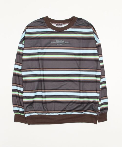 DOUBLE STEAL（ダブルスティール）の「Border L/S TEE 長袖 Tシャツ（Tシャツ/カットソー・メンズ・アイボリー/ブラウン・LARGE/X-LARGE/MEDIUM）」の19枚目の写真