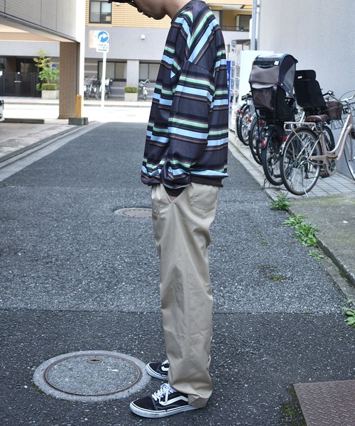 DOUBLE STEAL（ダブルスティール）の「Border L/S TEE 長袖 Tシャツ（Tシャツ/カットソー・メンズ・アイボリー/ブラウン・LARGE/X-LARGE/MEDIUM）」の10枚目の写真