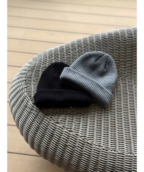 ENVYM（アンビー）の「ＢＡＳＩＣニットＣＡＰ（キャップ・レディース・ブラック/グレー・FREE）」の7枚目の写真
