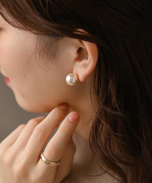 Kana（カナ）の「パール 12mm 結婚式 お呼ばれ フィット ピアス