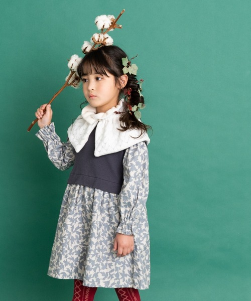 Nino ニノ のワンピース ワンピース Apartment ワンピース ワンピース Nino ニノ のファッション レイヤードダークフラワーｐｔ ワンピース アウトレット 値段販売