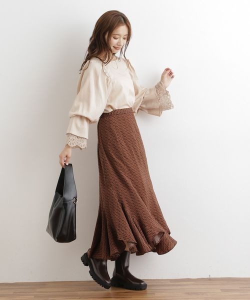 mysty woman（ミスティウーマン）の「タンクソールサイドゴアブーツ　156952（ブーツ・レディース・ブラック/ブラウン/アイボリー・MEDIUM/LARGE）」の15枚目の写真