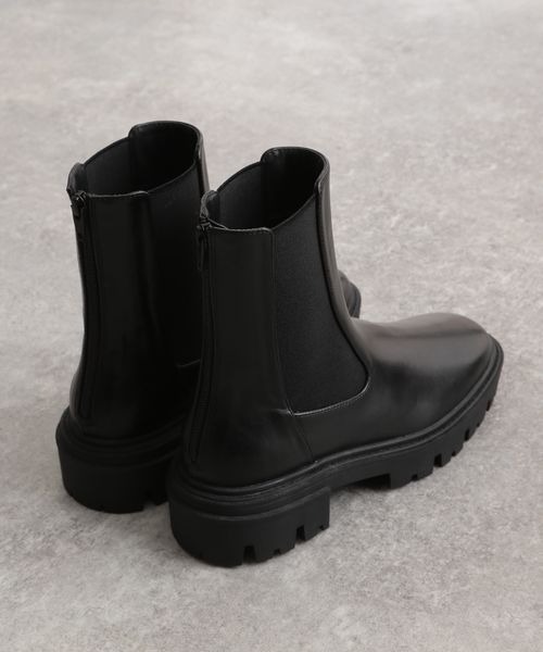 mysty woman（ミスティウーマン）の「タンクソールサイドゴアブーツ　156952（ブーツ・レディース・ブラック/ブラウン/アイボリー・MEDIUM/LARGE）」の22枚目の写真