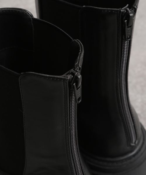 mysty woman（ミスティウーマン）の「タンクソールサイドゴアブーツ　156952（ブーツ・レディース・ブラック/ブラウン/アイボリー・MEDIUM/LARGE）」の19枚目の写真