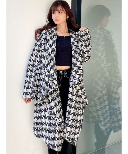 GYDA（ジェイダ）の「BIG COLLAR コート（その他アウター・レディース・その他1/ブラック・FREE）」の14枚目の写真