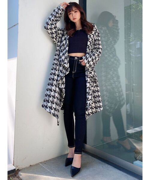 GYDA（ジェイダ）の「BIG COLLAR コート（その他アウター・レディース・その他1/ブラック・FREE）」の5枚目の写真