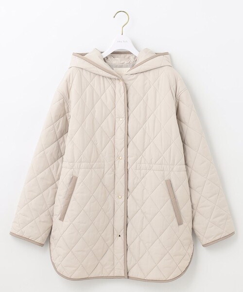 ANY SIS（エニィスィス）の「【撥水加工】フーディキルト アウター（その他アウター・レディース・ブラック系/アイボリー系・2/3/1）」の8枚目の写真