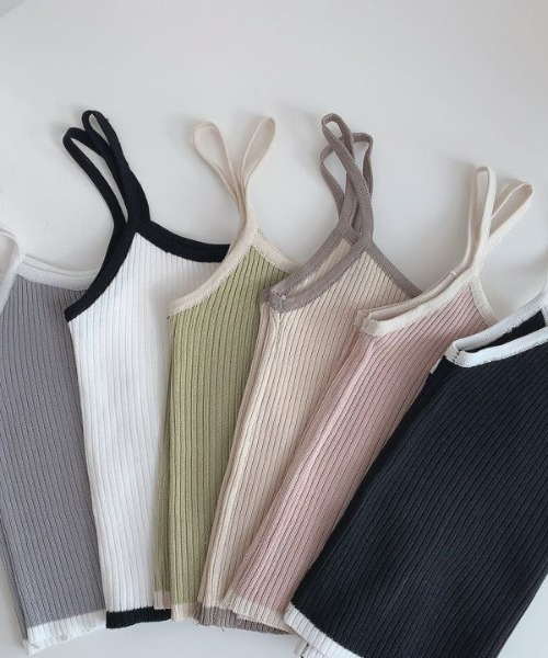 LAC-VERT（ラック・ヴェール）の「キャミソール＆カーディガンセット（カーディガン/ボレロ・レディース・ピンク/ホワイト/グレー/グリーン/ライトブラウン/ブラック・FREE）」の19枚目の写真
