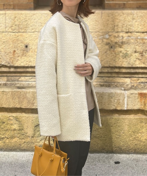 CODEA ブルゾン　ウール混紡 ツイードジャケット ツイードニット ジャケット / 23区 | ファッション通販 【公式通販