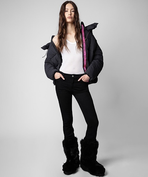 ZADIG&VOLTAIRE（ザディグ　エ　ヴォルテール）の「KORY NYLON（ダウンジャケット/コート・レディース・ブラック・XS/M）」の4枚目の写真