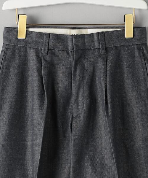 SERGE de bleu(サージ)の「<SERGE de bleu>クラシック トラウザーズ -ウォッシャブル-(その他パンツ・レディース・ネイビー・38/36)」の2枚目の写真