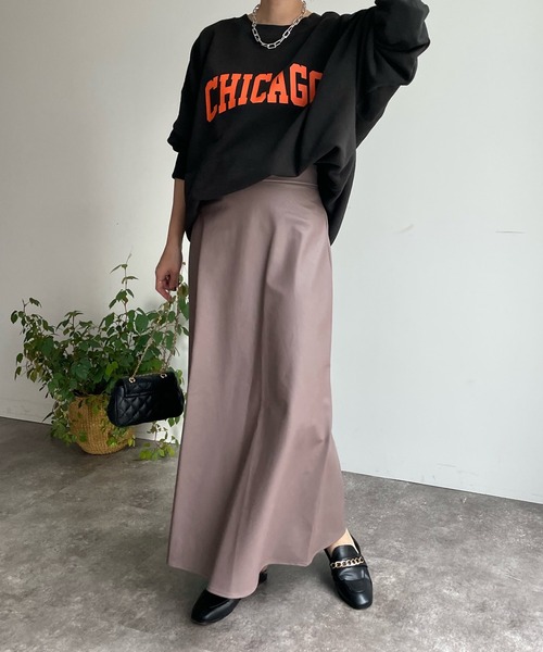 DouDou（ドゥドゥ）の「2WAY CHICAGO ロゴスウェット（スウェット・レディース・チャコールグレー/グレイッシュベージュ/オフホワイト/ベージュ・FREE）」の20枚目の写真