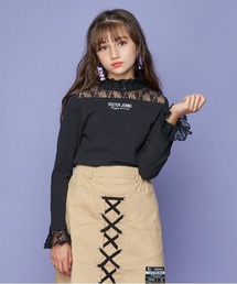 レース切替えテレコトップス