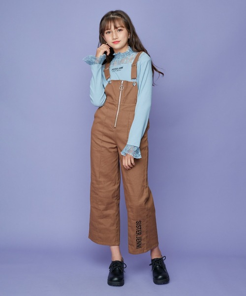 SISTER JENNI（SISTER JENNI）の「レース切替えテレコトップス（Tシャツ/カットソー・キッズ・オフホワイト/ブラック/サックスブルー・150cm/160cm/130cm/140cm）」の18枚目の写真