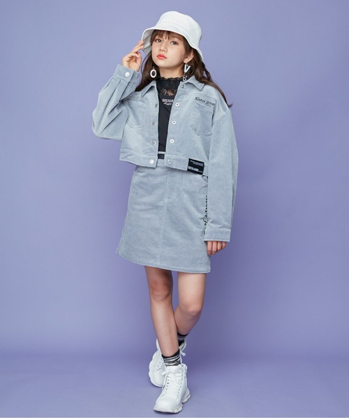 SISTER JENNI（SISTER JENNI）の「レース切替えテレコトップス（Tシャツ/カットソー・キッズ・オフホワイト/ブラック/サックスブルー・150cm/160cm/130cm/140cm）」の19枚目の写真