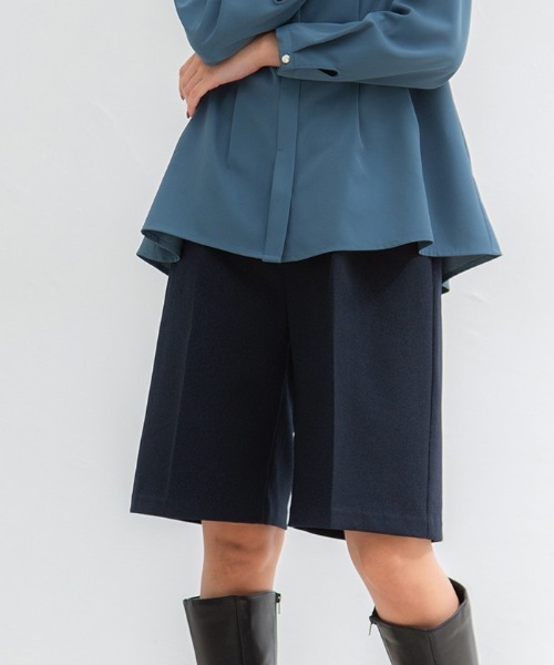 Honeys(ハニーズ)の「ウールライクハーフパンツ(その他パンツ・レディース・ライトベージュ/ブラック/ネイビー・S/L/M)」の3枚目の写真