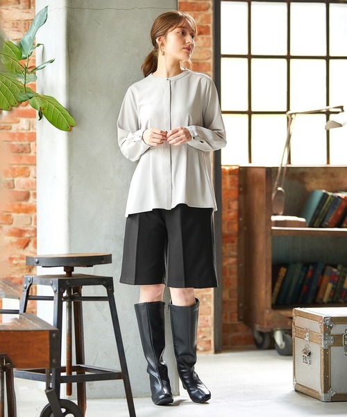 Honeys(ハニーズ)の「ウールライクハーフパンツ(その他パンツ・レディース・ライトベージュ/ブラック/ネイビー・S/L/M)」の20枚目の写真