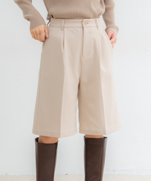 Honeys(ハニーズ)の「ウールライクハーフパンツ(その他パンツ・レディース・ライトベージュ/ブラック/ネイビー・S/L/M)」の21枚目の写真