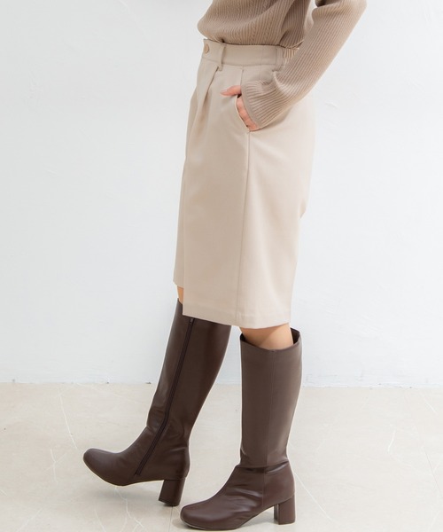 Honeys(ハニーズ)の「ウールライクハーフパンツ(その他パンツ・レディース・ライトベージュ/ブラック/ネイビー・S/L/M)」の4枚目の写真