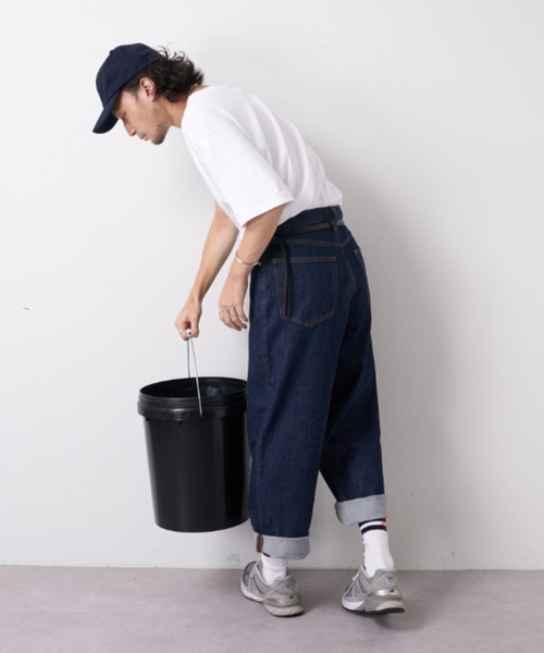 CIAOPANIC TYPY（チャオパニックティピー）の「【靴下屋×TYPY】メンズ 刺繍2本ラインクルーソックス（ソックス/靴下・メンズ・ホワイト・ONE SIZE）」の4枚目の写真