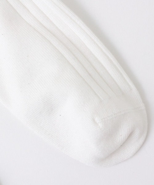 CIAOPANIC TYPY（チャオパニックティピー）の「【靴下屋×TYPY】メンズ 刺繍2本ラインクルーソックス（ソックス/靴下・メンズ・ホワイト・ONE SIZE）」の10枚目の写真