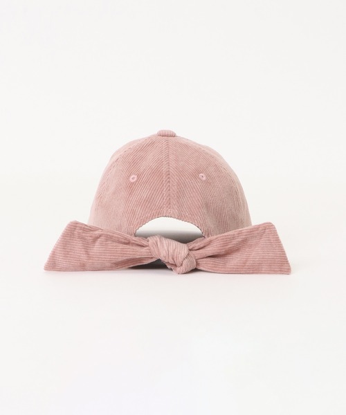 ikka（イッカ）の「コーデュロイ後ろリボンキャップ（キャップ・キッズ・ピンク・FREE）」の4枚目の写真