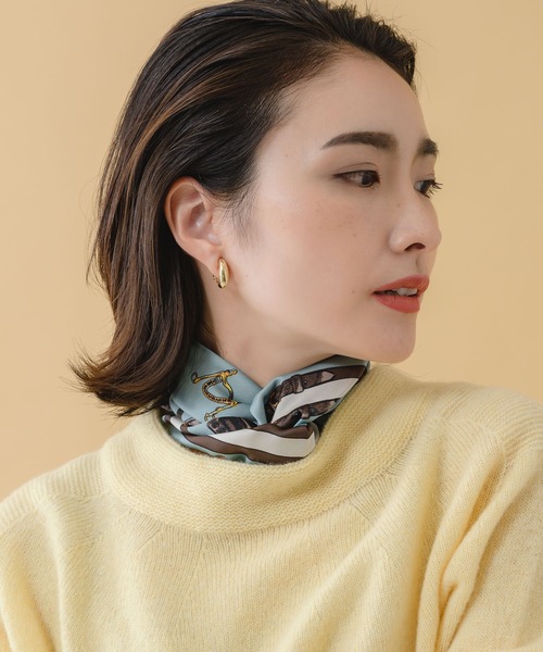 KATHARINE ROSS（キャサリンロス）の「【KATHARINE ROSS】クラシカル馬具柄ミニスカーフ WEB限定（バンダナ/スカーフ・レディース・ピンク/ミント/イエロー/アイボリー・MEDIUM）」の15枚目の写真