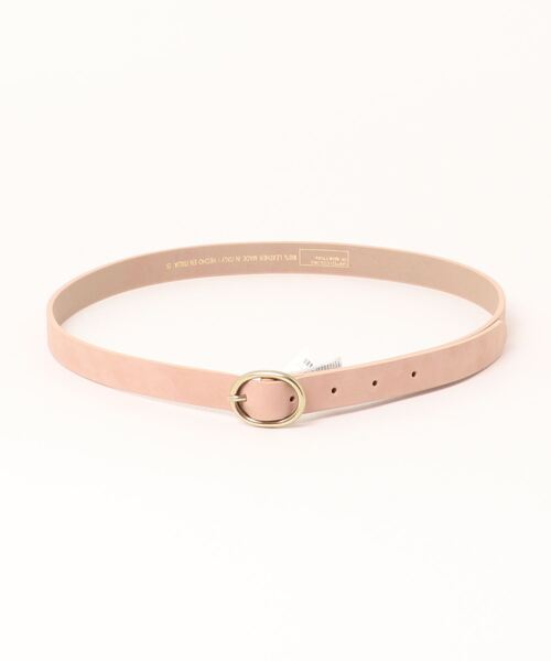 BENETTON (UNITED COLORS OF BENETTON)(ベネトンユナイテッドカラーズオブベネトン)の「イタリア製オーバルバックルスエードレザー細ベルト(ベルト・レディース・ベージュ/ブルー系その他/ブラック・LARGE/MEDIUM/SMALL)」の8枚目の写真